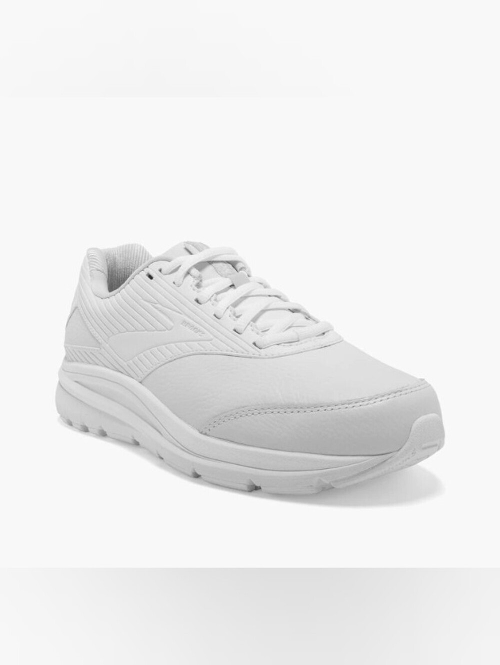 Brooks Addiction Walker 2 White Leather Walking Shoes Women's Size 8 - Like New